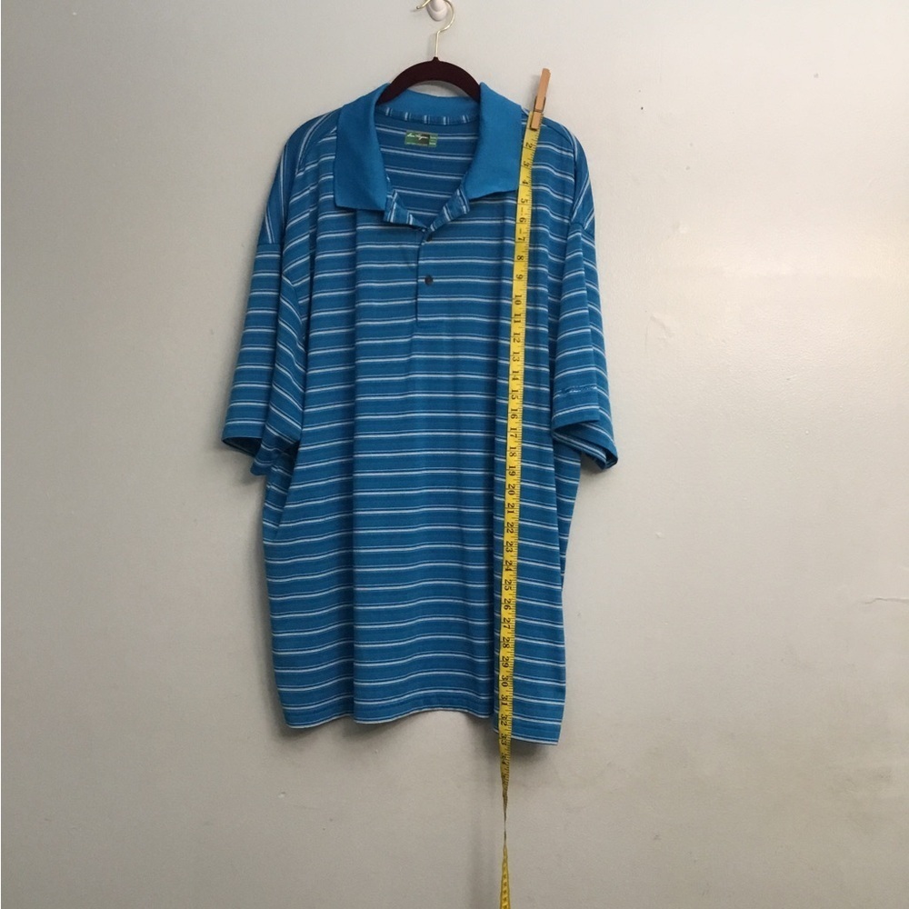 Ben Hogan Striped Polo in Blue and White